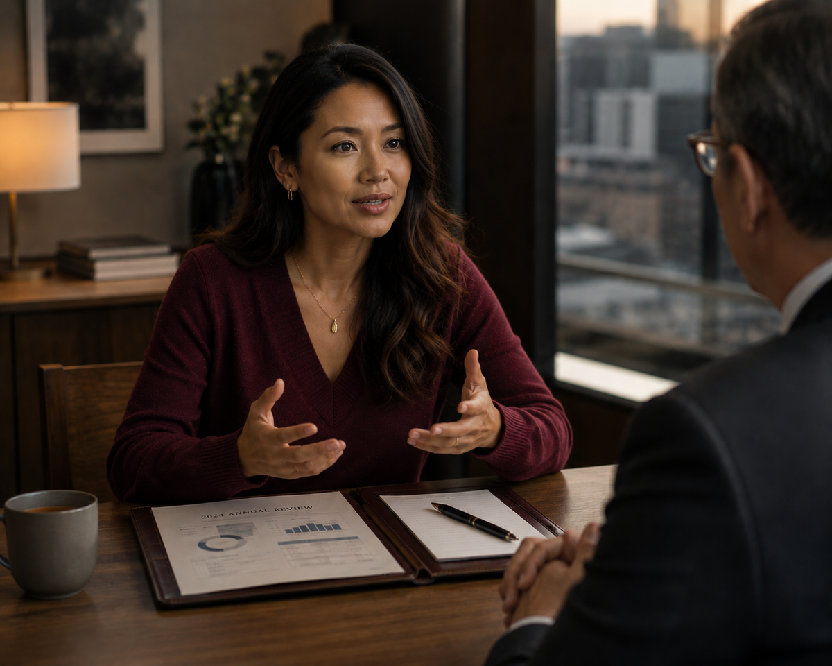 Walk Into Your Year-End Review With a Position, Not a List