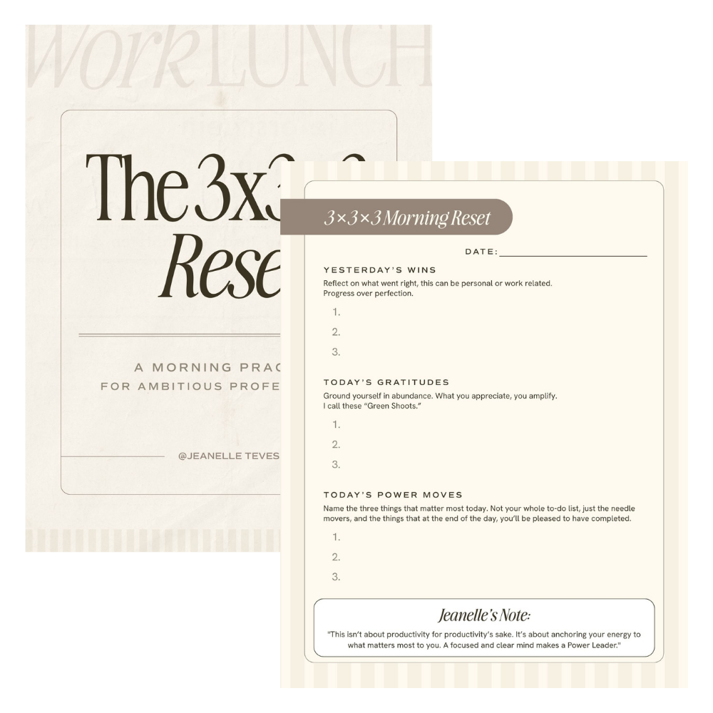<p>The 3×3×3 Morning Reset</p>